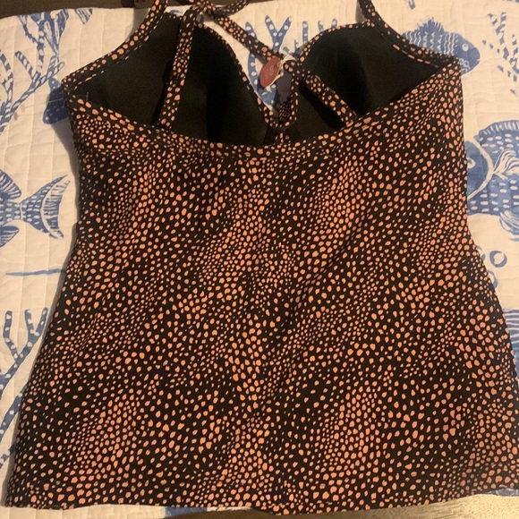SEAFOLLY Safari Spot DD Twist Front Singlet Tankini NEW without tag - Picture 7 of 11